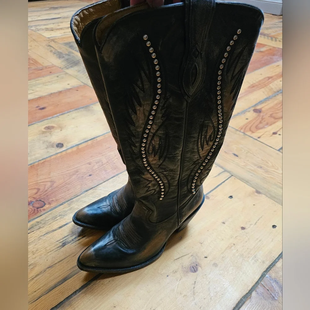 Black & brown studded Idyllwind Boots - Picture 5 of 6